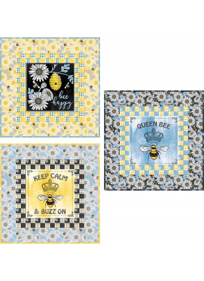 Bee Happy Mini Quilt Quilt by Susan Emory /20"x20"