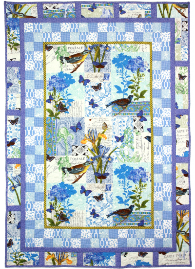 Bleu Paris Quilt by Marinda Stewart