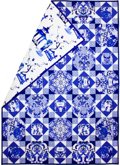 Blue & White Porcelain Quilt