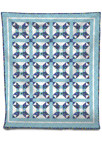 Blue Bayou Color Crush by Brenda Plaster quilt