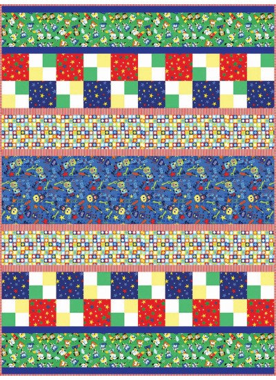 Bot Boy Quilt by Heidi Pridemore   /40"x54"