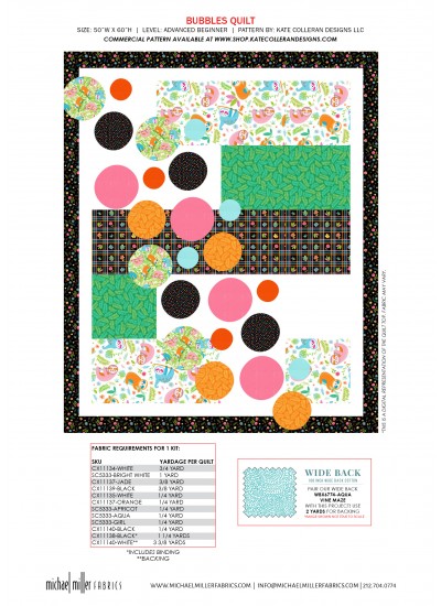 bubbles dont hurry be happy by Kate Colleran Designs Kitting Guide