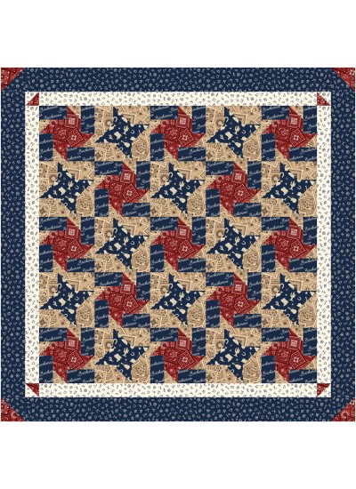bucking stars feat. buckaroo by joy in stitches quilt-free pattern available in July, 2025