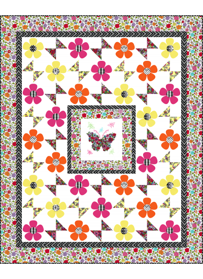 Butterfly Garden Quilt by Heidi Pridemore