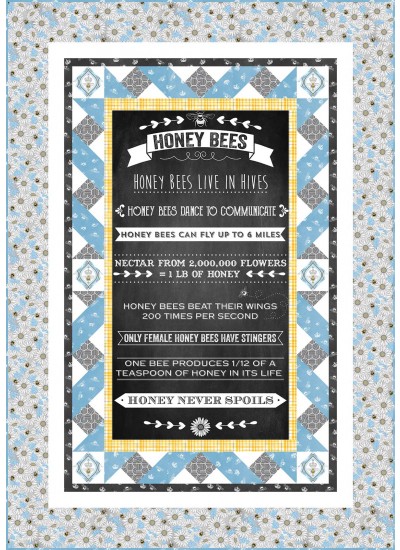 Buzz on Bees Quilt by Heidi Pridemore /48"x68"