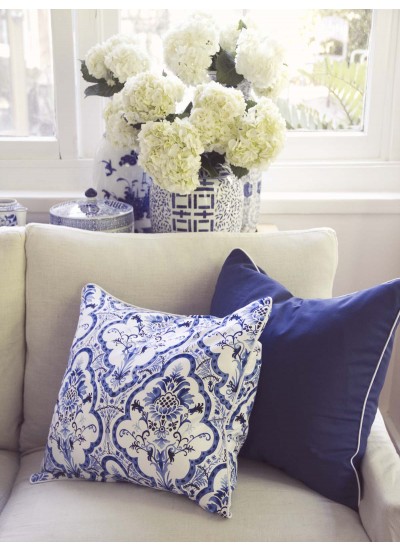 Blue and White Pillows