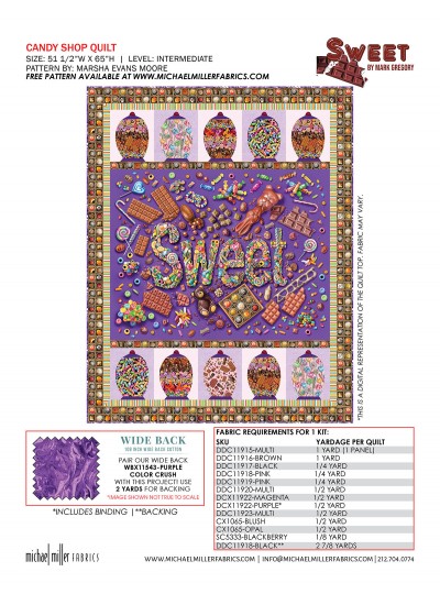 CANDY SHOP BY MARSHA EVANS MOORE FEAT. SWEET KITTING GUIDE
