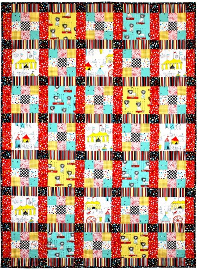 carnival Fun Quilt by Marinda Stewart /42"x58"