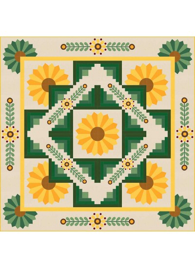 Sunflower Quilt feat. cotton couture by Project House 360