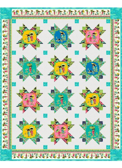 Besties Quilt feat. China Dolls by Project House 360 - free pattern available December 2026