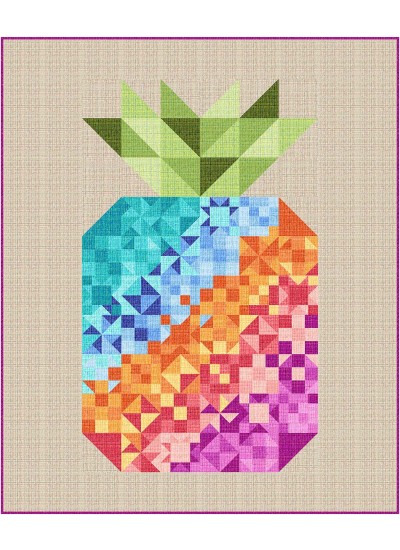 Coco Pineapple Party by Swirly Girls Design /60"x72"