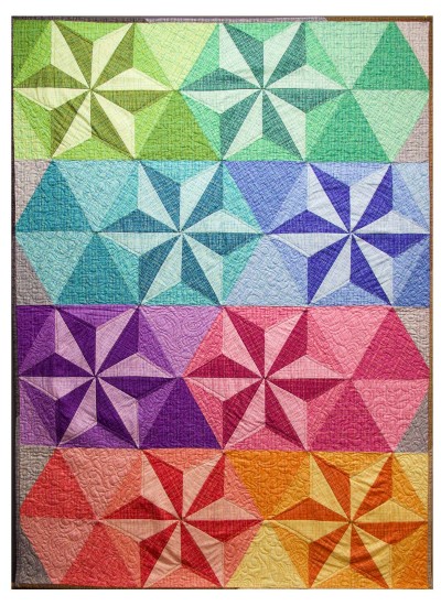 Coco Star Quilt by Rob Appell 43.5"x60"