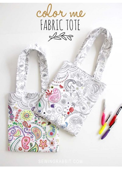 Color Me Fabric Tote by The Sewing Rabbit