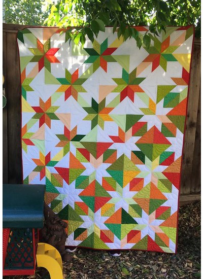 Confetti Star Cotton Couture Quilt by Material Girlfriends