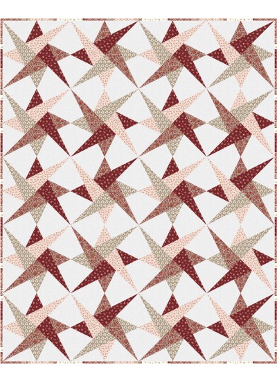 Spinners Quilt feat. Cottagecore Terracotta by Project House 360   - Free Pattern Available in September, 2024