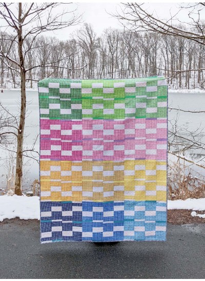 Dancing Disco Quilt by Daisi Toegel feat gingham play