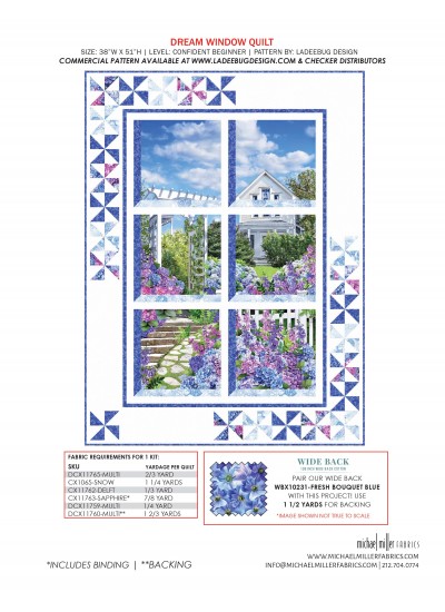 Dream Window Hydrangea Dreams Ladeebug Designs kitting guide