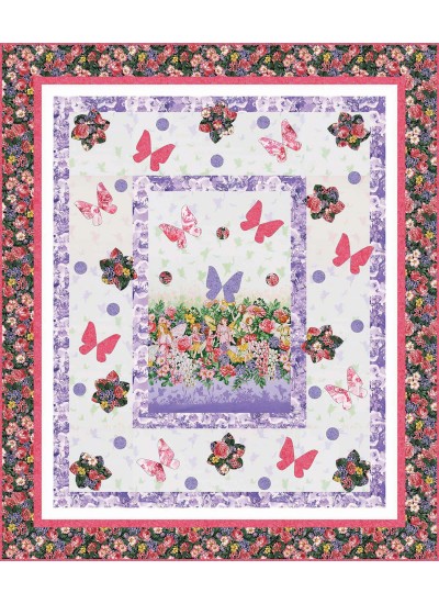 Fairy Dream Quilt by Heidi Pridemore   / 55x65"