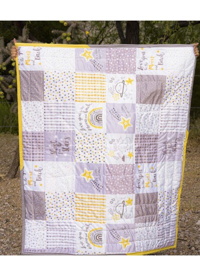 to the moon and back quilt by Suze Vinton