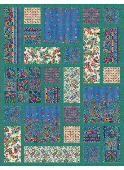 Tossed embroidery tiles feat. embroidery bloom by ladebug design
