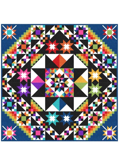 Fabulous Block of the Month Quilt by Charisma Horton 96"x96"