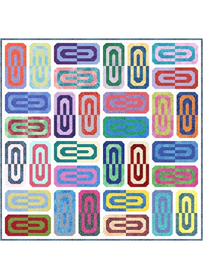 Paperclips Quilt feat. Fairy Frost by Natalie Crabtree 