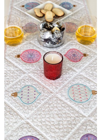 Table Runner feat Fairy frost  by Sarah Vedeler Designs