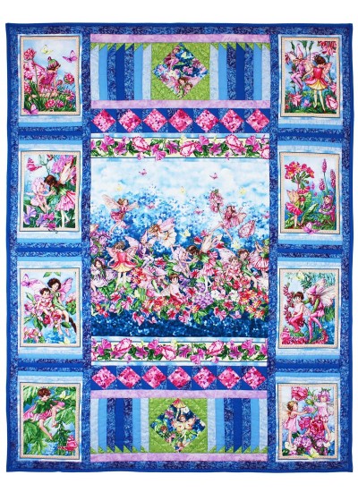 Fairy Whispers Quilt by Marinda Stewart /40.5"x52.5"