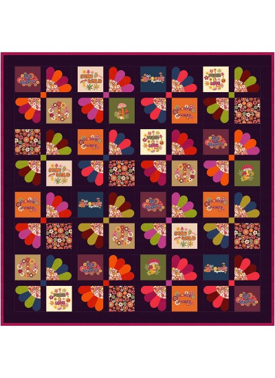 Petal Power feat. Feelin' Groovy by Natalie Crabtree- free pattern available in August, 2025