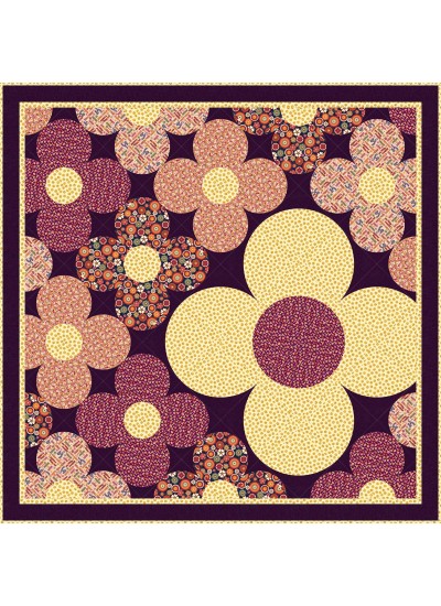 Groovy Flowers feat. Feelin' Groovy bySiobhan Fitzpatrick-free pattern available in August, 2025