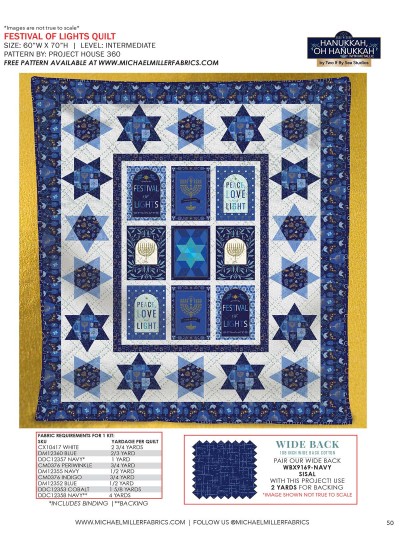 Festival of Lights feat. Hanukkah, Oh Hanukkah by Project House 360 KITTING GUIDE