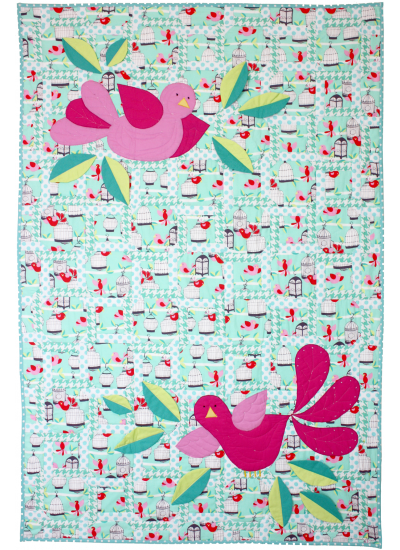 Fly Away Quilt by Marinda Stewart  / 40x60"