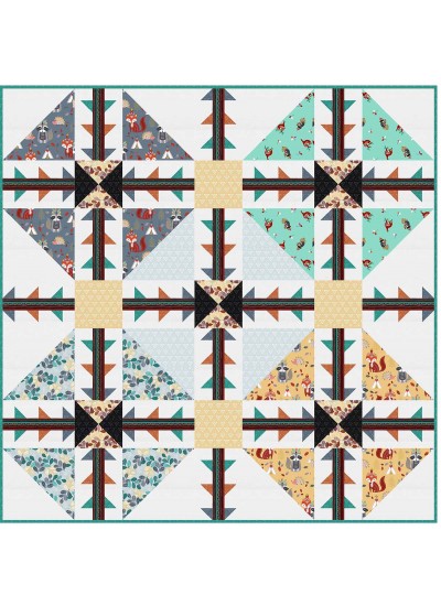 Follow the Trail Quilt by Natalie Crabtree /72"x72"