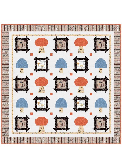 Forest Findings Quilt by Natalie Crabtree /72"x72"