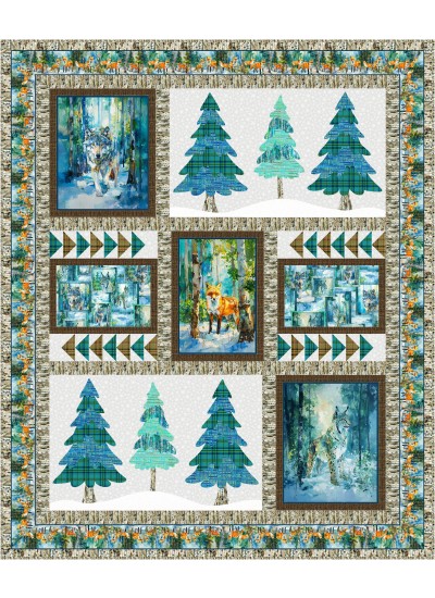 Woodland Winter Quilt feat. Forest Animals by Project House 360 - free pattern available October 2026