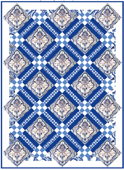 French Tile Quilt by Emily Herrick