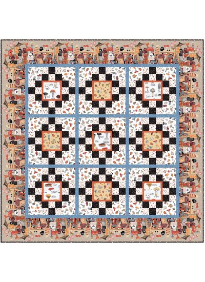 Funky Fungi Quilt by heidi Pridemore /60"x60"
