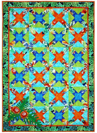 Garden Isle Quilt by Marinda Stewart / 42"x60"