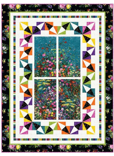 Garden View Quilt by Wendy Sheppard /53"x71"