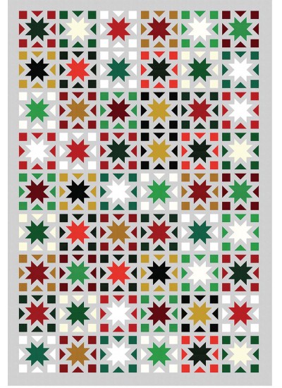 Glass star Quilt by heidi pridemore /65"x95"