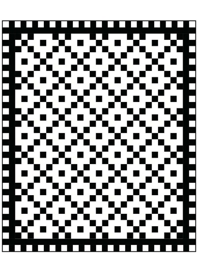 Going in Cirlces Black and White Quilt by Seams like a Dream /62"x74"