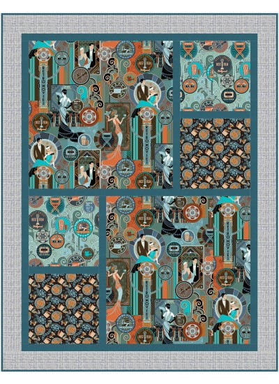 Sun Days Quilt feat. Golden Age Cinema by Brenda Plaster