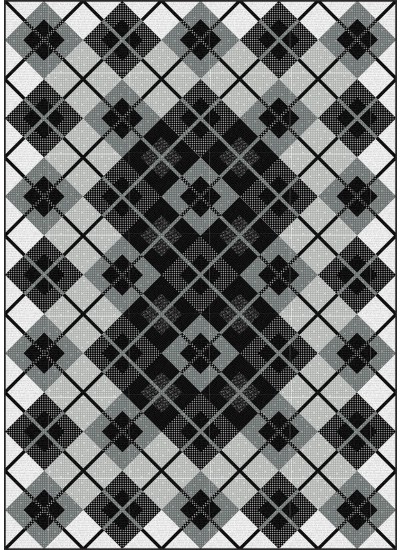 Criss Crossroads - Graydations by everyday stitches 67"x90"