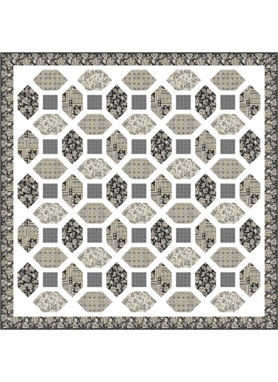 crown jewels black hampton court by Christine Stainbrook quilt 