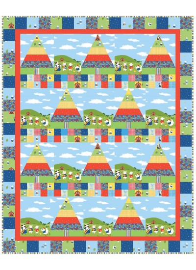 Happy Hoedown Quilt by Heidi Pridemore /56"x70" - Instructions Coming Soon