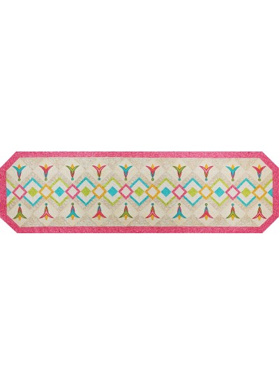 Happy table runner by Sarah Vedeler