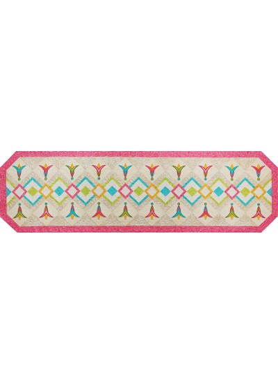 Happy table runner by Sarah Vedeler