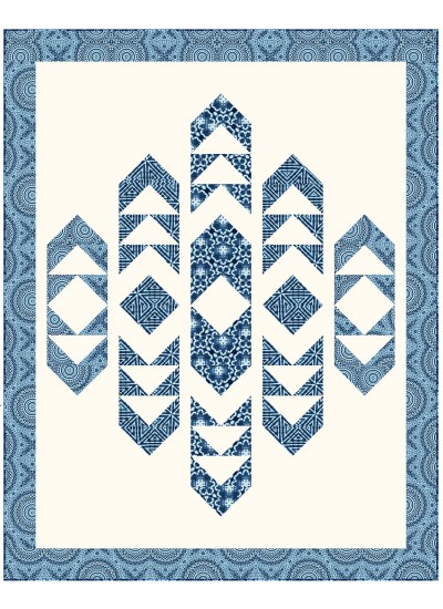 Polarized - harmony Quilt by Canuck Quilter Designs 57.5"x73"