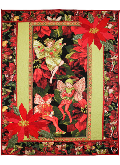 HOLIDAY FLOWER FAIRIES PANEL