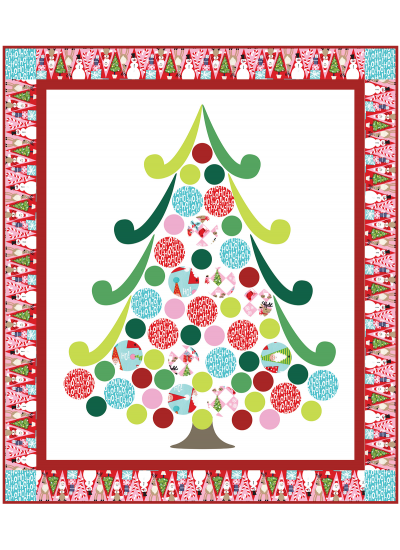 Holiday Row Quilt by Heidi Pridemore /38x44"